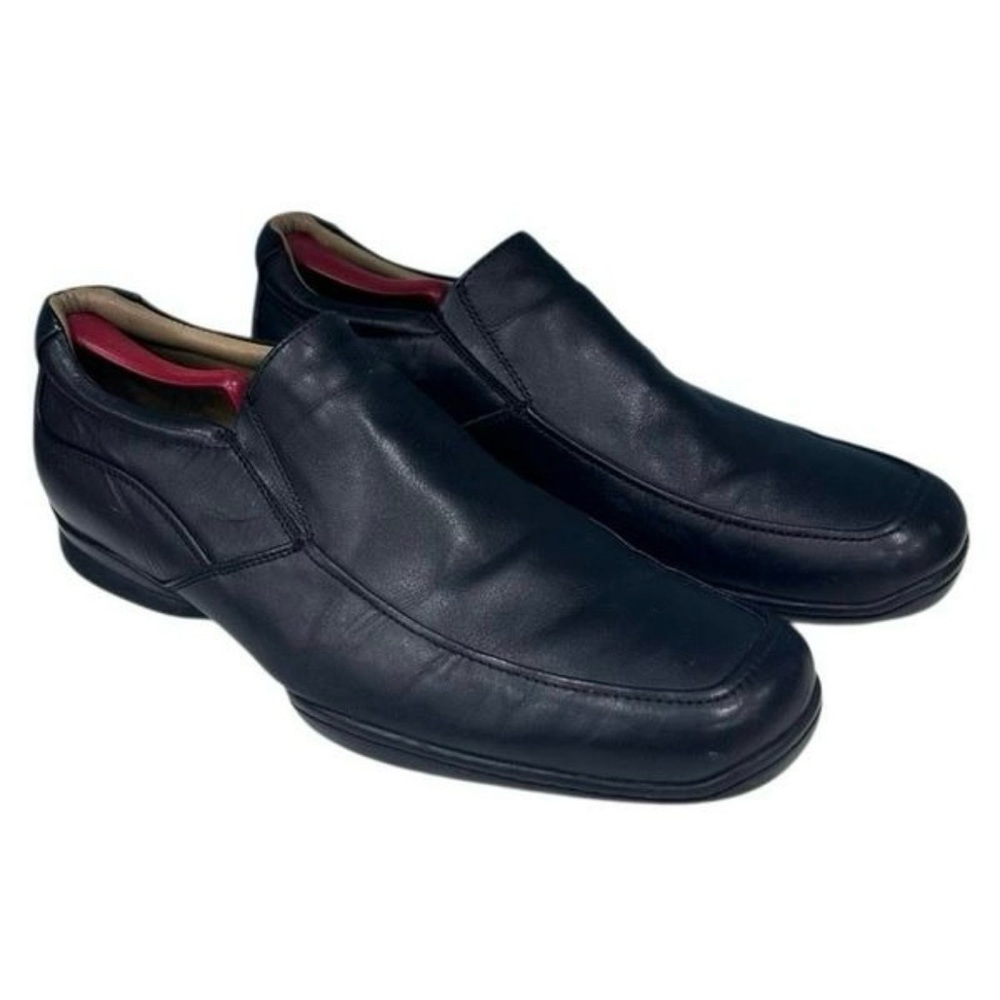 Hush Puppies Dress Shoes Men's Sz 9.5 Brussels Black Leather Bounce Technology